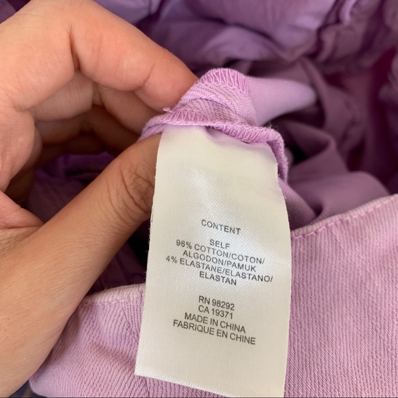 Tibi Womens Cotton Wide Leg High Rise Cropped Jeans Lavender Purple 0 - Picture 5 of 7